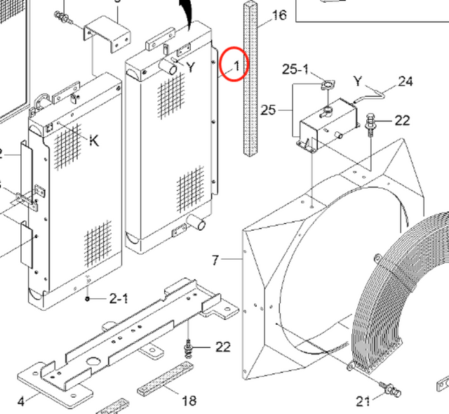 Hydraulische Radiator 11Q9-40522 11Q9-40523 11Q9-40524 11QA-40205 voor Hyundai Graafmachine r320lc-9 r360lc-9 r380lc-9