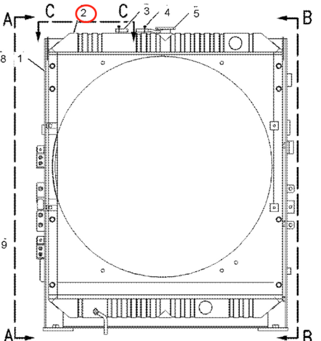 Hydraulic Radiator 1932802 193-2802 Angkop para sa Caterpillar CAT Excavator E322C