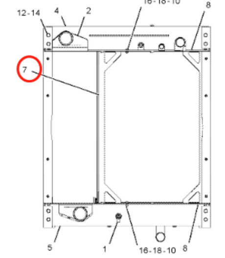 Radiador hidráulico 2305006 230-5006 apto para Caterpillar CAT 3126B C7 C9