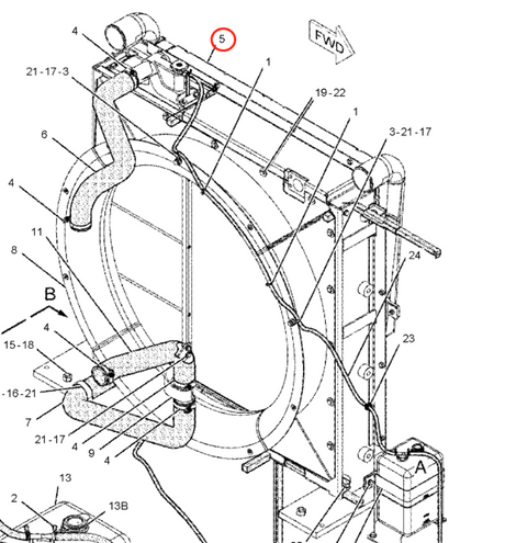 Radiator 3836408 383-6408 Past voor Caterpillar CAT Motor C13 Graafmachine 345C MH 345D 349D 349D2