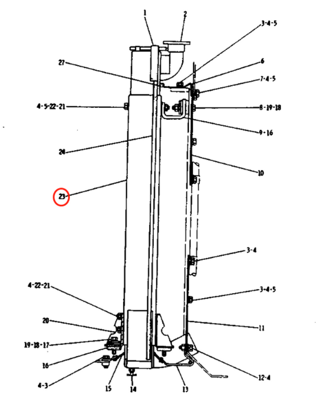 Nucleo del radiatore idraulico 1P-9959 1P9959 adatto per motolivellatrice Caterpillar CAT 140G 130G 12G 120G