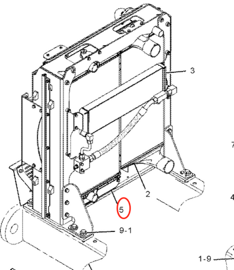 Nucleo del radiatore 249-7367 2497367 Adatto per motolivellatrice Caterpillar CAT 16M