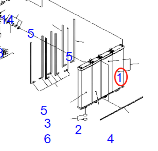 Past Voor Komatsu Dump Truck HD785-7 Hydraulische Radiator Kern Assemblage 561-03-81632 561-03-81631