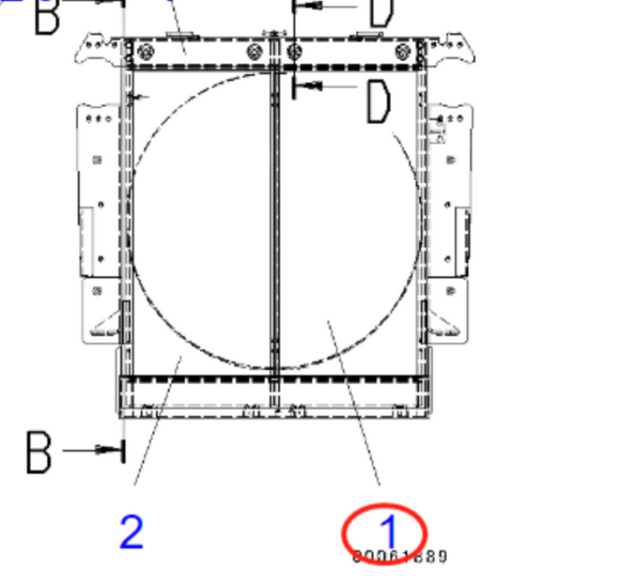 Passer for Komatsu dumper HM250-2 HM300-2 Hydraulisk radiatorkjerneenhet 56D-03-21210 56D-03-21211