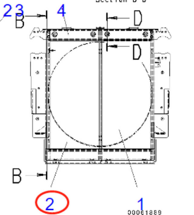 Fits For Komatsu Dump Truck HM250-2 HM300-2 Hydraulic Radiator Core Assembly 56D-03-21221