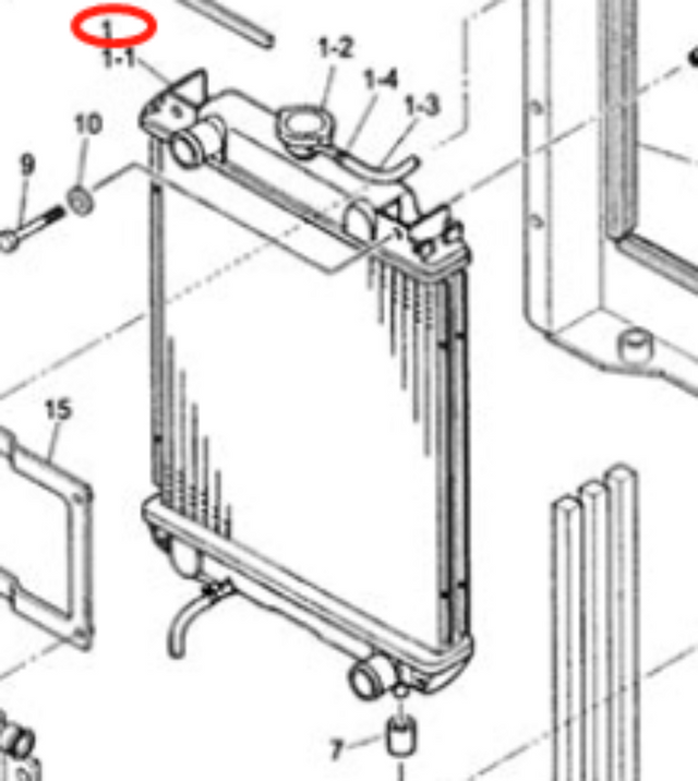 Ensemble de noyau de radiateur hydraulique, pour pelle Kobelco 35SR-2 30SR-2, PM05P00010F1 PM05P00010S001