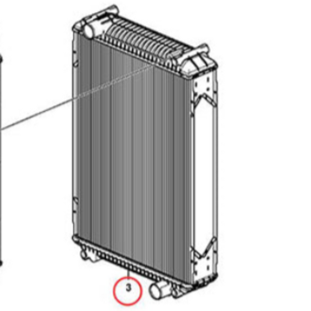 Hydraulic Radiator VOE17488947 for Volvo Loader L60H L70H L90H