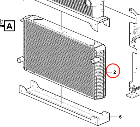 Radiateur hydraulique VOE15147470 pour chargeur Volvo L220G L250G L150G L180G L150H L180H