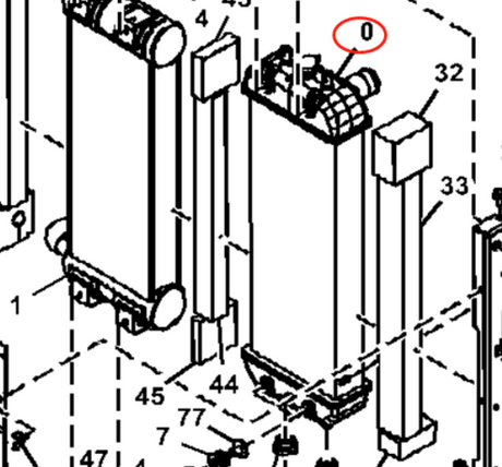 Hydraulic Radiator FYD00002437 Fits for John Deere Excavator 75G 85G