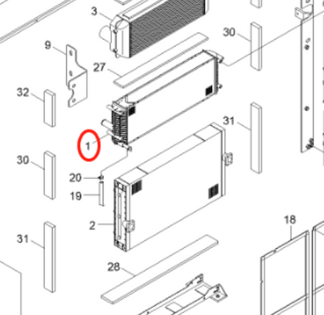 Hydraulische Radiator 11QB-45020 11QB45020 voor Hyundai Graafmachine R480LC-9S R520LC-9S