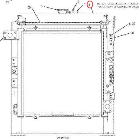 Hydraulic Radiator 196-8031 1968031 Angkop para sa Caterpillar CAT Engine 3064 Excavator 311C 312C