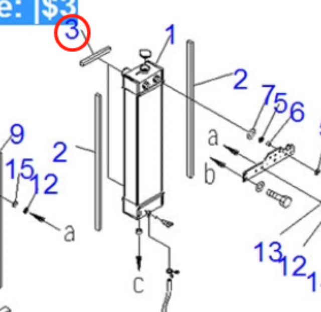 Fits For Komatsu Excavator PC70-8 Hydraulic Radiator Assembly 201-03-D1130