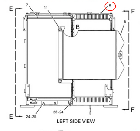 Fits for Caterpillar Excavator CAT 330D 336D 336D2 340D L M330D Hydraulic Radiator Core Assembly 245-9359 2459359