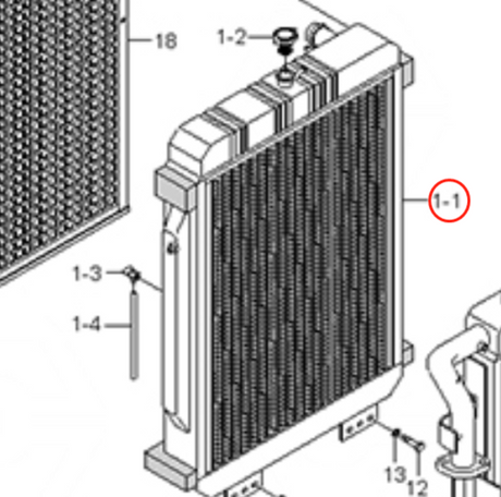 Voor Hyundai Graafmachine R200W-7 R210NLC-7 R215LC-7 R210LC-7 R220LC-7 Hydraulische Radiator Core Assembly 11N6-43190