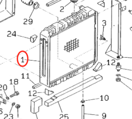 Hydraulic Radiator Assembly 203-03-59610 Angkop para sa Komatsu Excavator PC120-5K PC150HD-5K