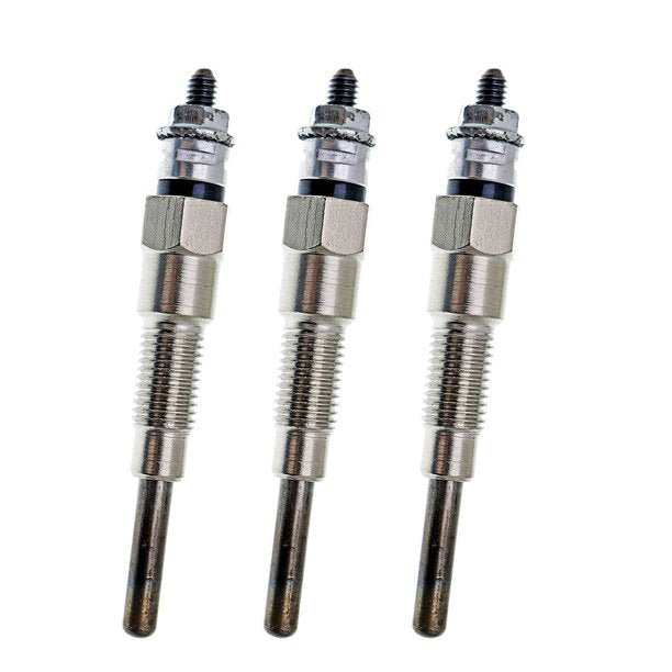 3 PCS Glow Plug for Kubota D722 D905 D1005 D1105 V1505 V1305 Z482 RTV900 RTV1100 - Fab Heavy Parts