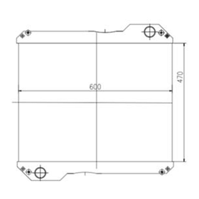 Hydraulic Radiator Core 30/926051 para sa JCB 4CX 3CX Backhoe Loader