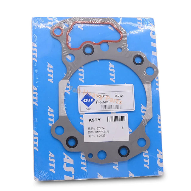 Cylinder Head Gasket 6150121810 6150-12-1810 Fit Komatsu 6D125 Engine