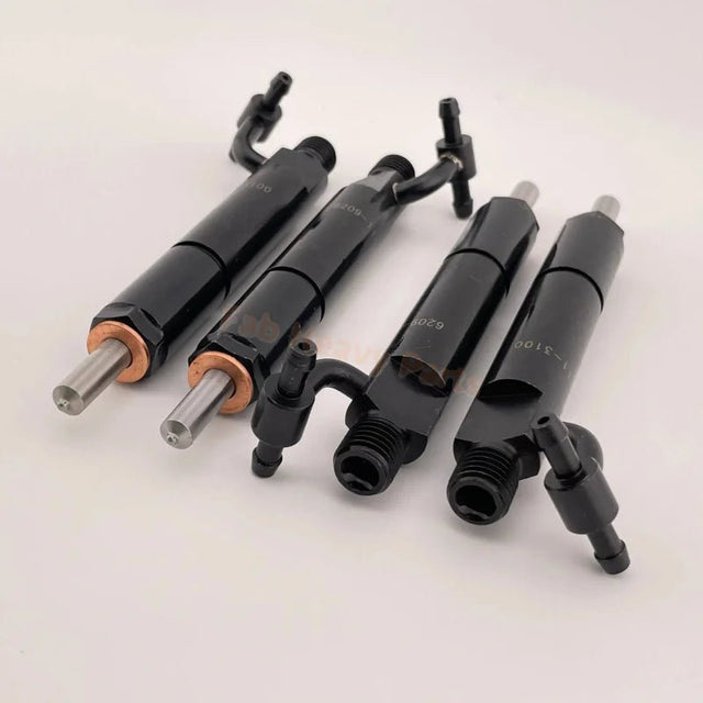 4 PCS Fuel Injector 6202-13-3110 Fits for Komatsu 4D95 WA50-1 PC70-7E  PC75UU-2E BR300J-1 BR200S-1