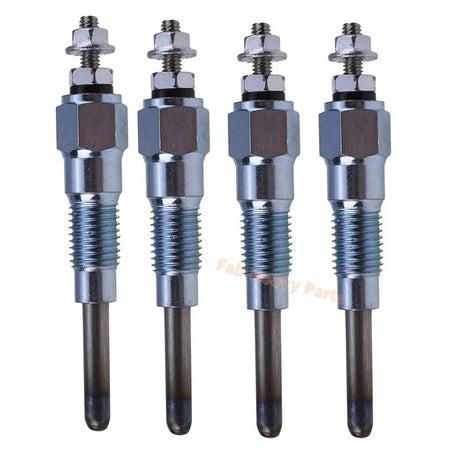 4 PCS Glow Plug 16241-6551 for Perkins Engine 4.154 Series 200 Gehl Skid Steer Loader 6625 SL6625 - Fab Heavy Parts