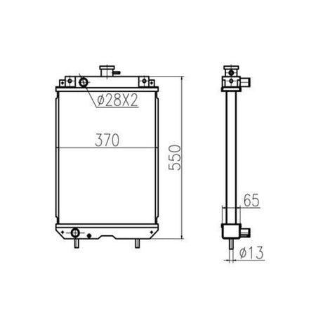 Für Hitachi ZX30UR ZX40UR EX40UR-3 VR308 VR308-2 VR408 VR408-2 Hydraulische Kühlerkernbaugruppe 4454123