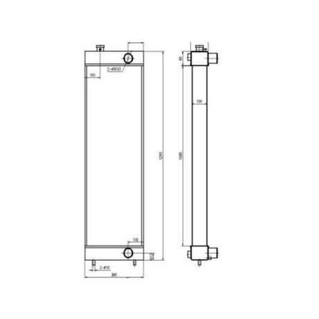 Voor Hitachi Graafmachine ZX650LC-3 ZX670LC-5G ZX670LCH-3 ZX670LCH-5G ZX670LCR-3 ZX670LCR-5G Hydraulische Radiator Kern Montage 4654972