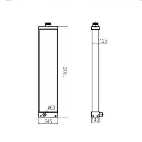 Convient pour camion à benne Komatsu HD785-7, ensemble de noyau de radiateur hydraulique 561-03-81652 561-03-81651