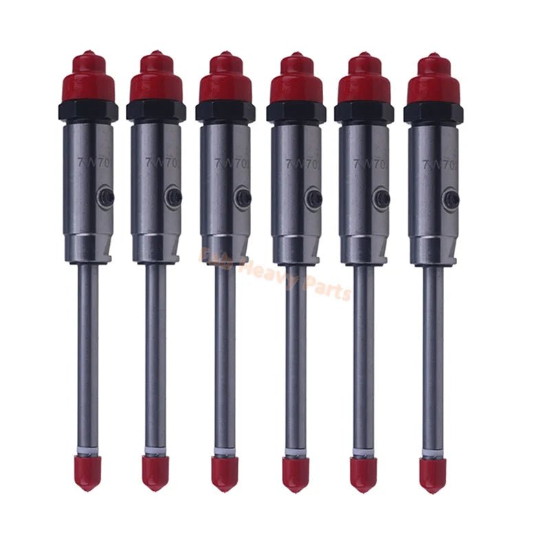 6 PCS Fuel Injector 7W-7026 0R-3423 for Caterpillar CAT Engine 3406B 3412 Tractor D9R D9 GC - Fab Heavy Parts