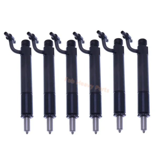 6PCS Fuel Injector 675967C91 for Farmall 966 1066 1086 1466 1486 1566 - Fab Heavy Parts