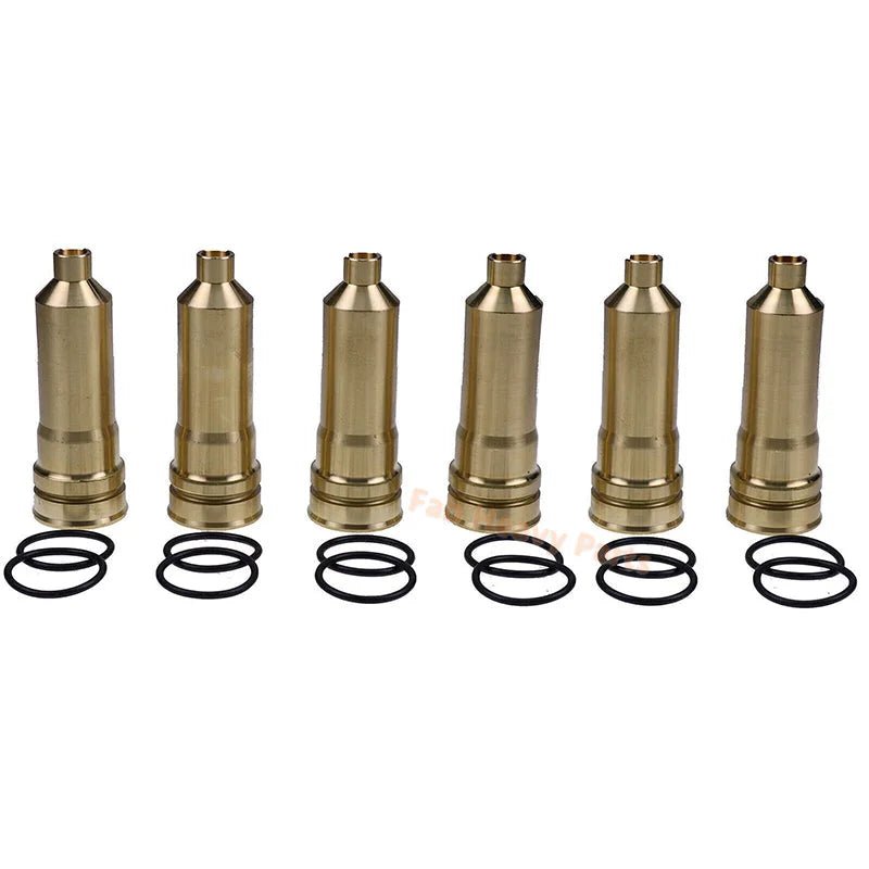 6PCS Injector Sleeve 8-97606661-0 for Isuzu Engine 6HK1 Hitachi Excavator ZX200-3 - Fab Heavy Parts