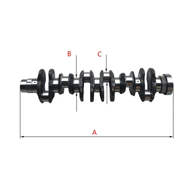 Crankshaft 04254926C38 para sa Volvo D6D Deutz BF6M2012 Engine