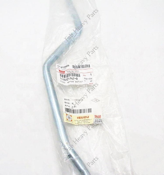 Bagong Tunay na Turbocharger Water Outlet pipe Assembly 1-13721747-0 1137217470 para sa Isuzu Y9F