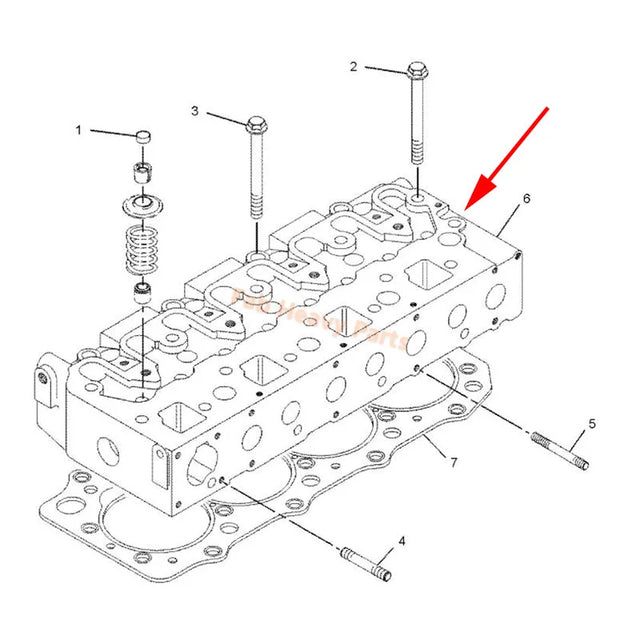 Culasse complète 236-5127 2365127, convient pour moteur Caterpillar CAT 3024 3024C C2.2