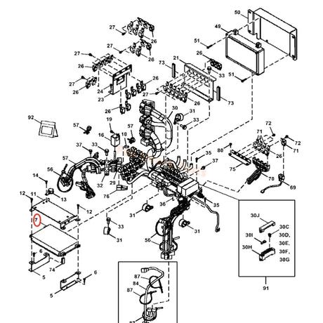 CPU-ohjain 9274931 sopii John Deere Excavator 220DW:lle