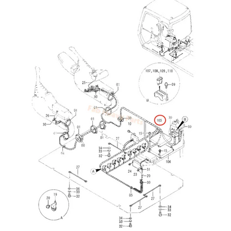 Engine Controller Panel E-ECU 9133700 for Hitachi Excavator EX100-3 EX100-3C EX100M-3