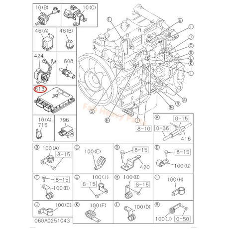 エンジンコントローラーユニット 8980806660 いすゞ 4HK1 日立 ZX190W-3 ZX200-3 ZX210-3 ZX220W-3 ZX225US-3 ZX240-3 ZX250W-3