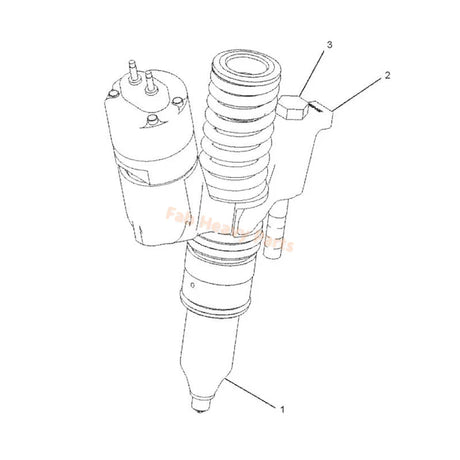 燃料インジェクター 10R1274 10R-1274 キャタピラー CAT エンジン C13 に適合、再生品