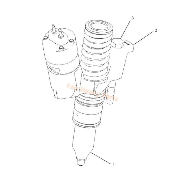 燃料インジェクター 10R1274 10R-1274 キャタピラー CAT エンジン C13 に適合、再生品