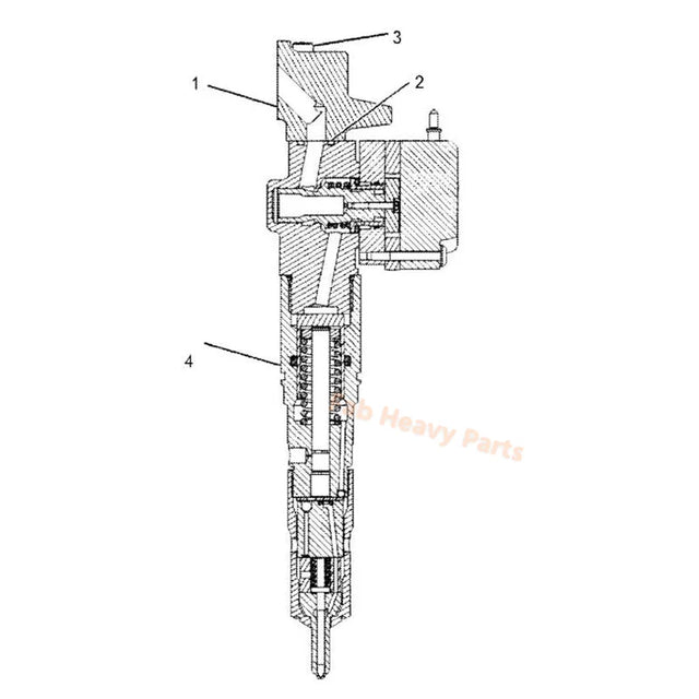 Injecteur de carburant 174-7526 1747526 convient pour moteur Caterpillar CAT 3408E 3412 camion AD45 AD40 AE40 69D 769D tracteur 651E, reconditionné