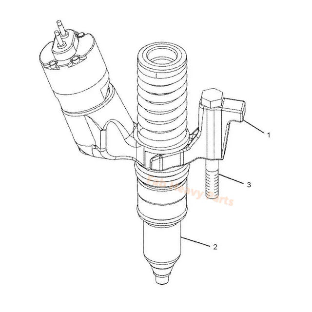 Fuel Injector 249-0712 2490712 Fits for Caterpillar CAT Engine C11 Dump Truck 725 730 Wheel Loader 966H, Remanufactured