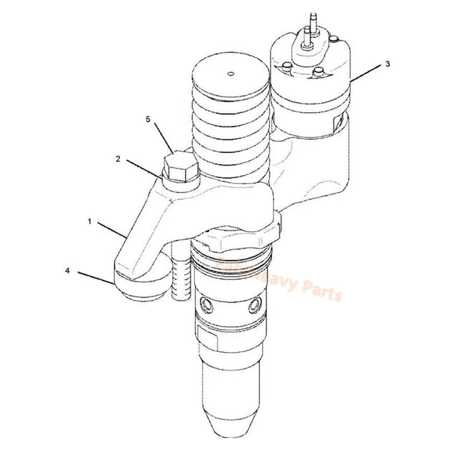 Fuel Injector 392-0201 3920201 Angkop para sa Caterpillar CAT Engine 3512B 3516B Power Module PM3516, Remanufactured