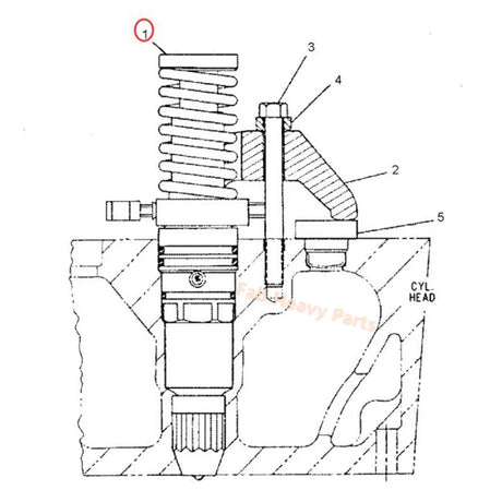 Fuel Injector 7E-6408 7E6408 Fits for Caterpillar CAT Engine 3508 3512 3516, Remanufactured