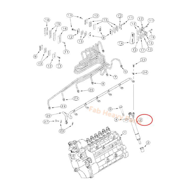 Fuel Injector J926787 Angkop para sa CASE 420 2155 2188 2555 7230 7240 7250 8940 8950