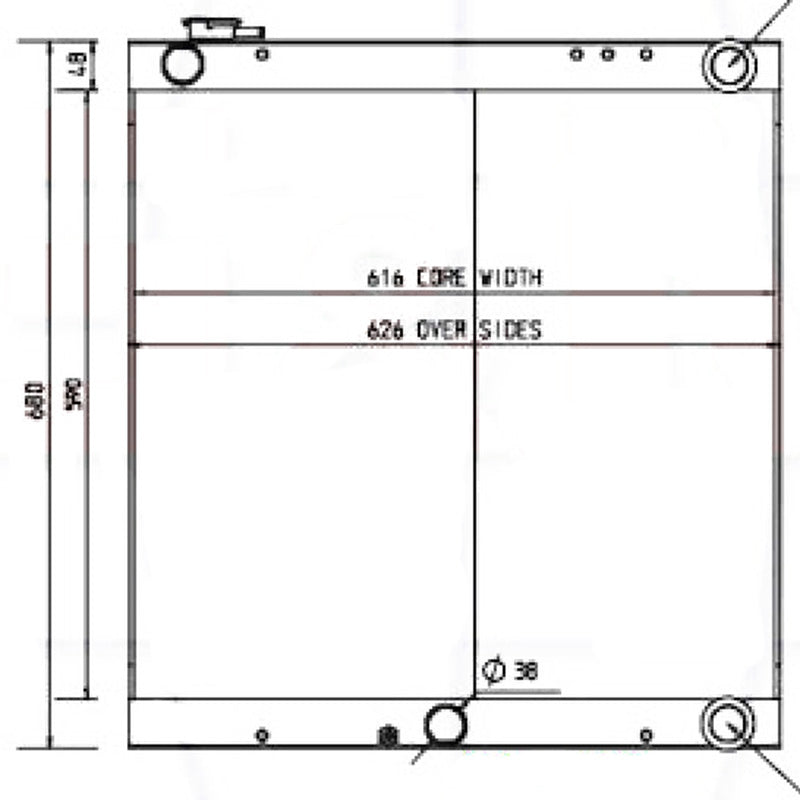 Hydraulic Oil Cooler Radiator 1911300330 1911300690 for Takeuchi Excavator  T175 TB175 TB175C