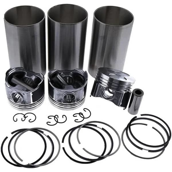 Engine D902 Piston with Pin & Rings & Cylinder Liners Kit STD Kubota KX41-3 Excavator