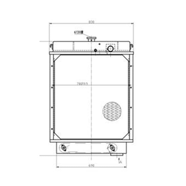 Hydraulic Radiator 10Y-03B-01000 para sa Shantui TY130 SD13 Bulldozer