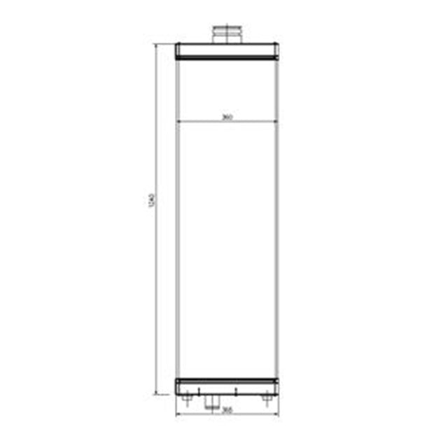 Hydraulic Radiator 17M-03-51110 Fits for Komatsu D275A-5R Bulldozers