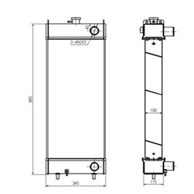 Hydraulic Radiator 418-03-31105 418-03-31106 418-03-31107 Fits for Komatsu WA200-5 WA250-5 Wheel Loader