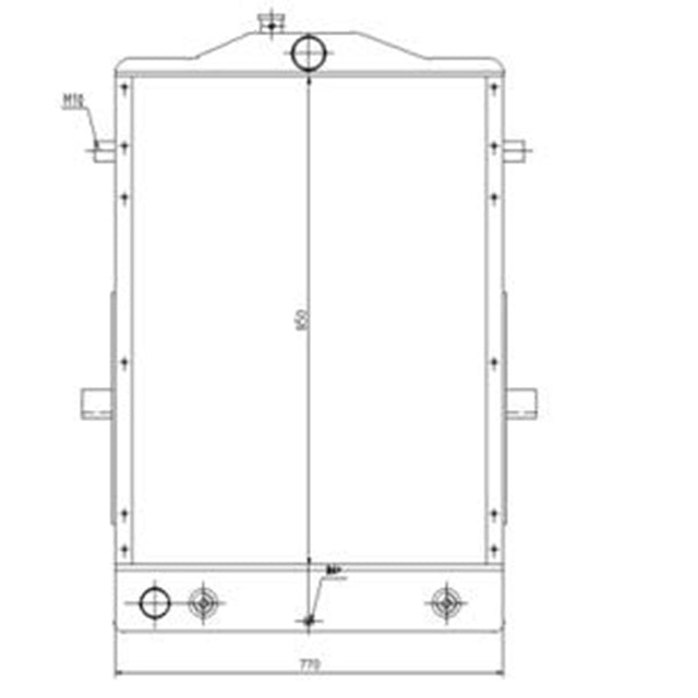 Hydraulic Radiator 419-03-21331 Angkop para sa Komatsu WA300-3A WA320-3 Wheel Loader