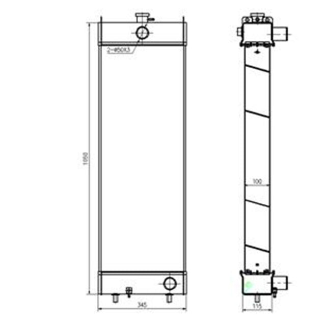 Hydraulic Radiator 419-03-49110 Fits for Komatsu Wheel Loader WA320-6